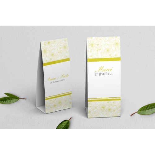 Podziękowanie Merci - Pudełeczko Ornaments Motyw 11