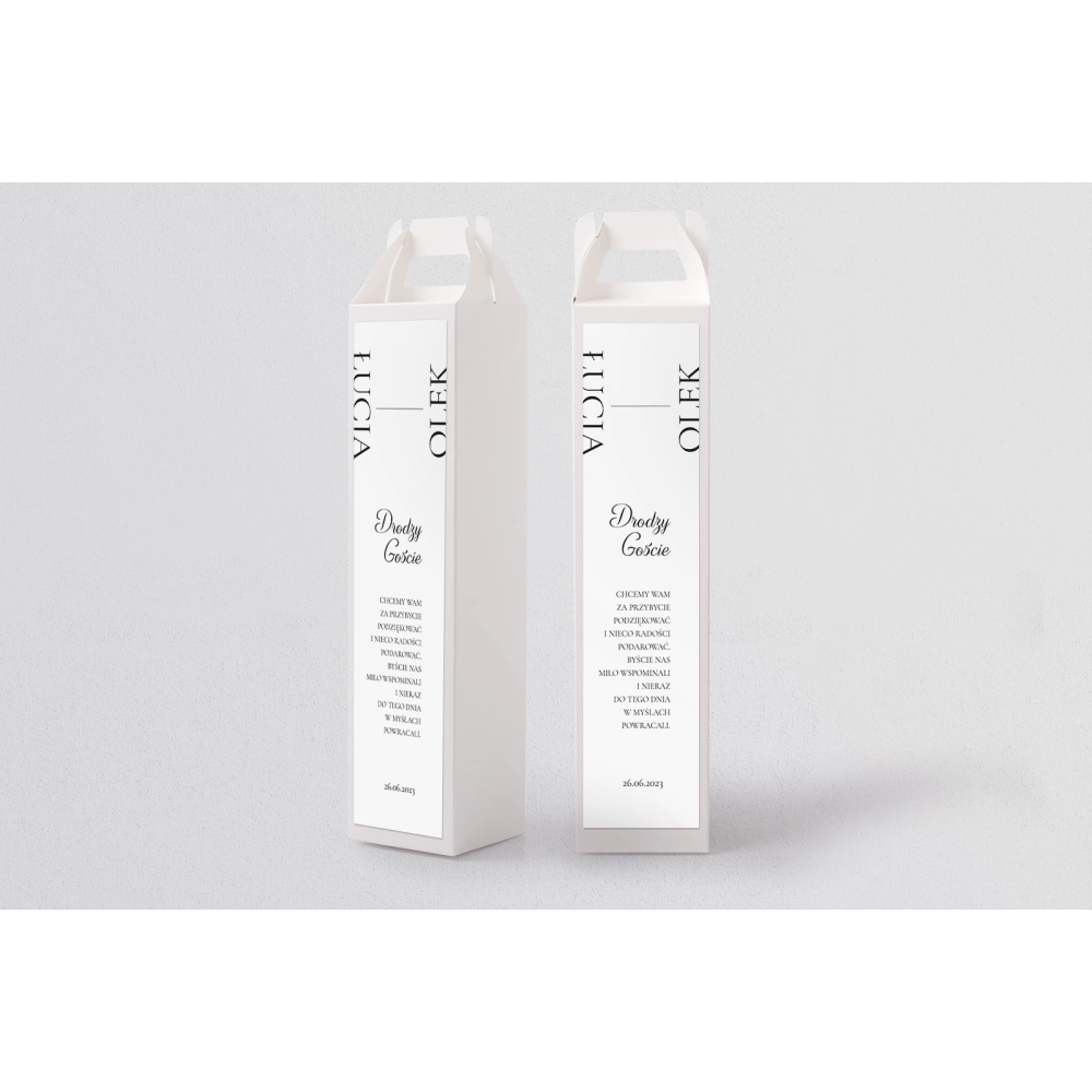 Pudełko na alkohol Minimalistyczne Motyw 5