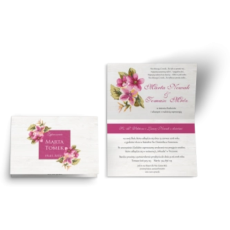 Zaproszenia ślubne Biała Stodoła - Motyw 3