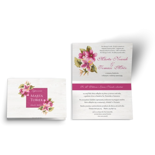 Zaproszenia ślubne Biała Stodoła - Motyw 3