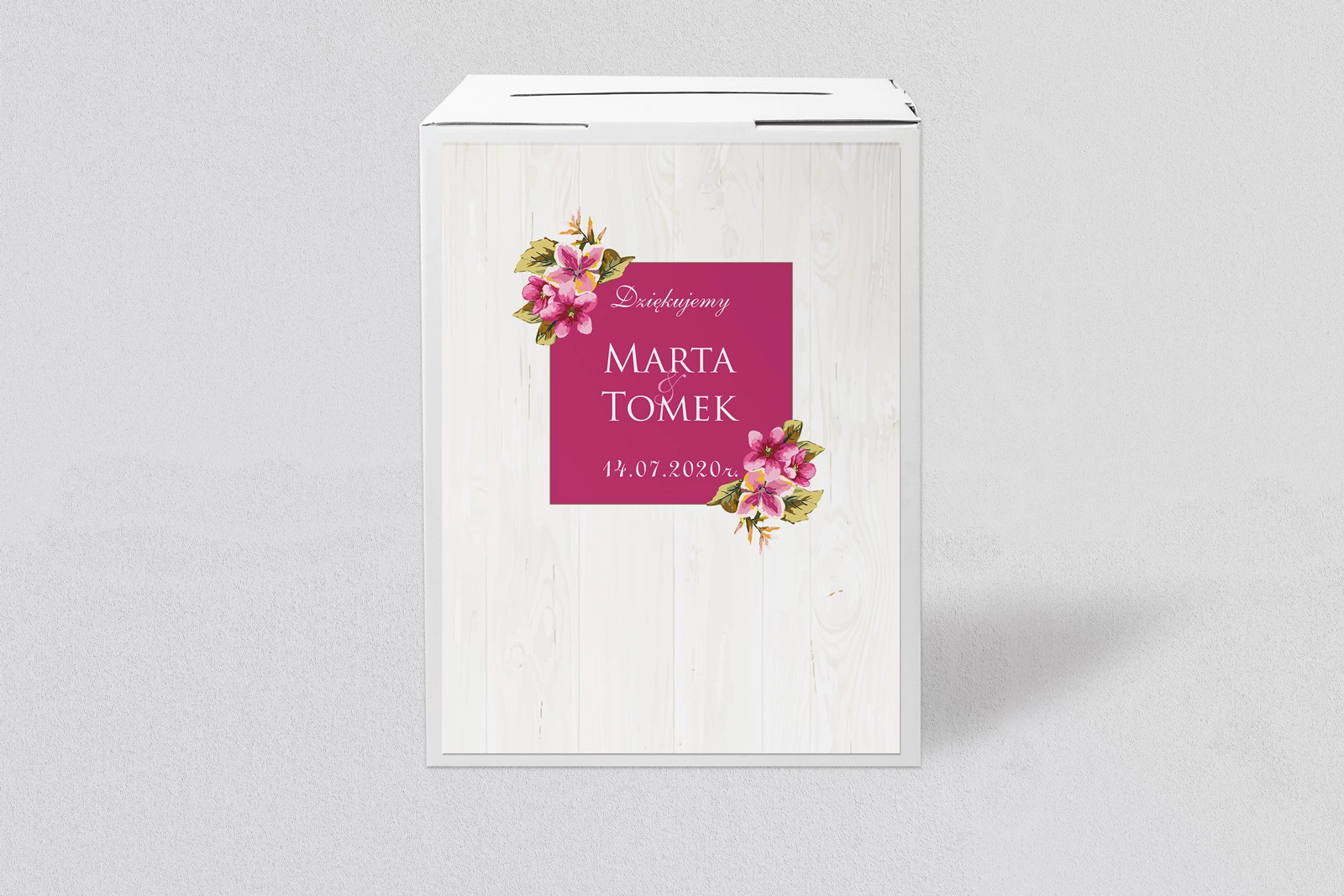 Pudełko na koperty i pieniądze Biała Stodoła - Motyw 3