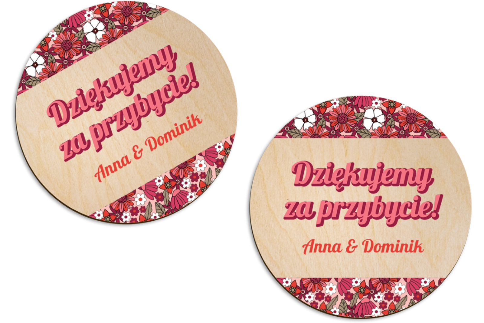 Magnes Okrągły - Retro Style Motyw 2