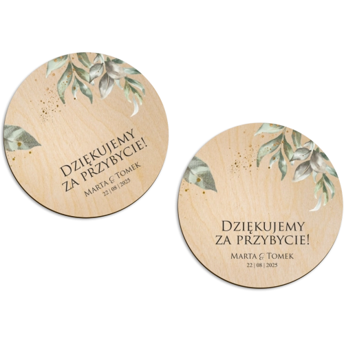 Magnes Okrągły - Leaves Motyw 1