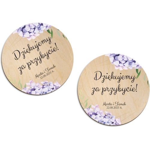 Magnes Okrągły - Flowers & Frame Motyw 1