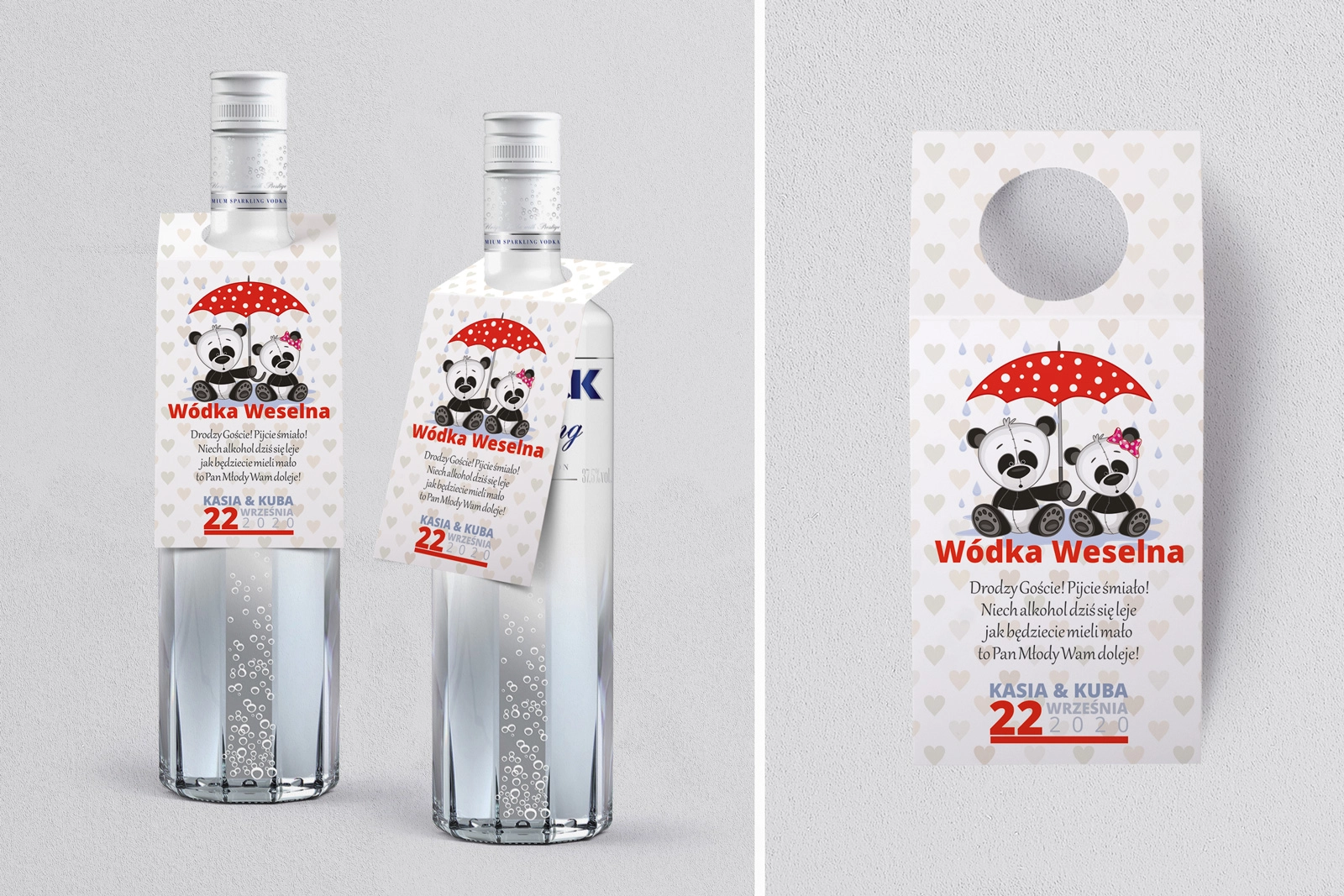 Zawieszka na alkohol oczko Uroczy Deszcz Motyw 8