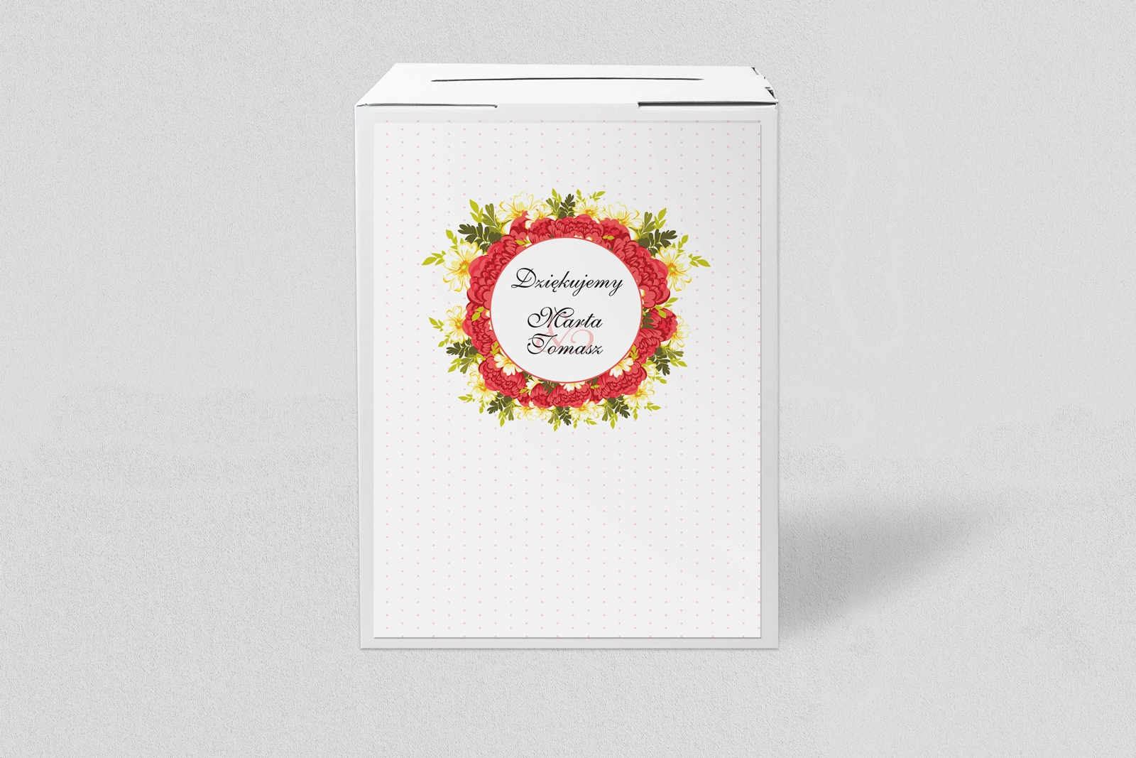 Pudełko na koperty i pieniądze Radosny Dzień Motyw 4