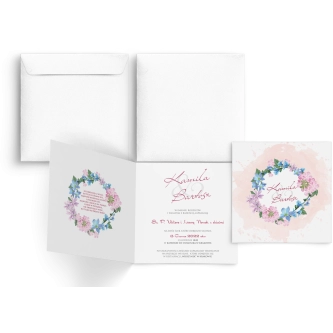 Zaproszenia ślubne Kwiatowa miłość - Motyw 4