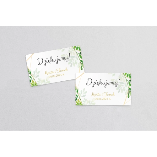 Naklejki na słoiczki weselne Flowers & Frame - Arkusz 21 szt Motyw 3