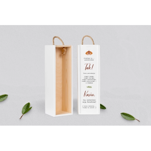 Prośba o Świadkowanie - SNW biała Butterflies - Motyw 3