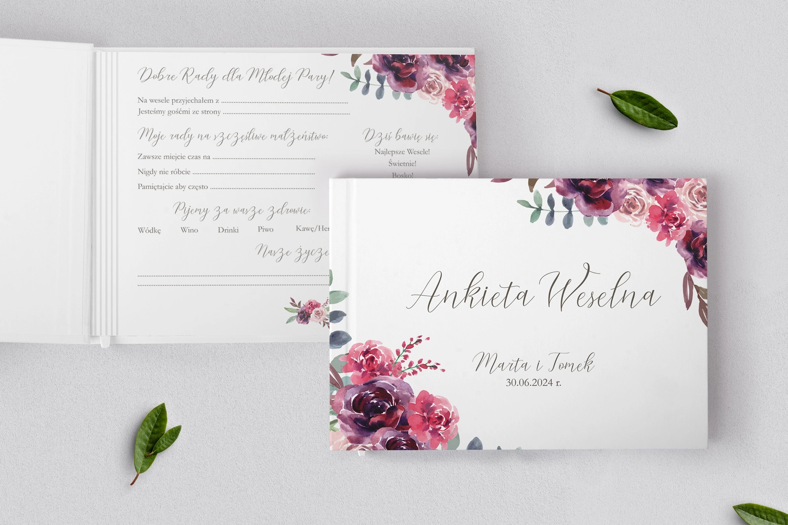 Ankieta Weselna - PasteLove Motyw 1