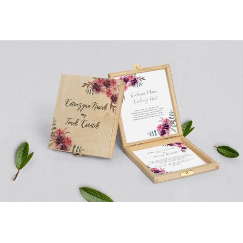 Zaproszenie dla Rodziców - naturalne PasteLove Motyw 1