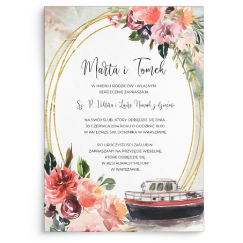 Zaproszenia ślubne Spring Love - Motyw 7