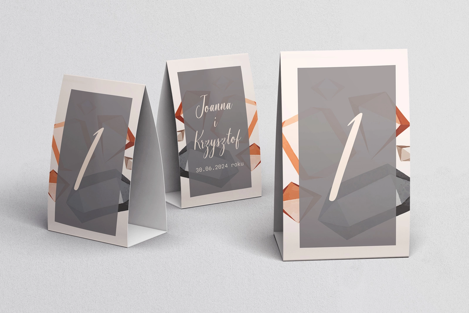 Numerki na stół Butterflies - Motyw 3