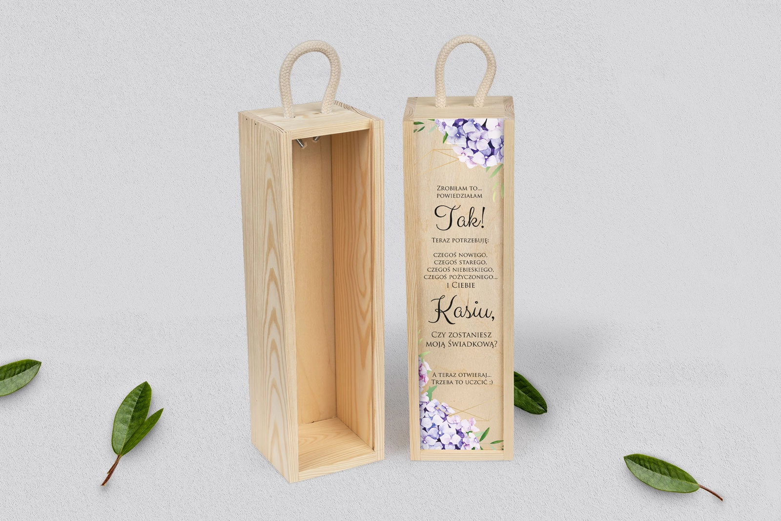 Prośba o Świadkowanie - SNW naturalna Flowers & Frame Motyw 1