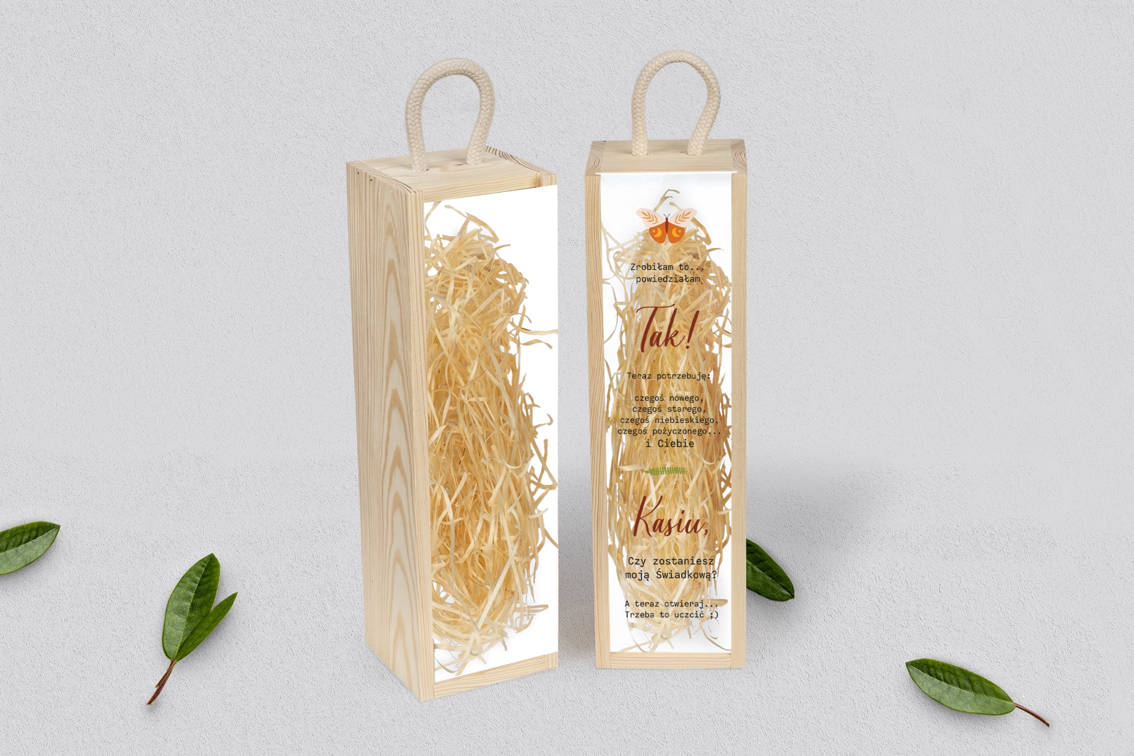 Prośba o Świadkowanie - SNW Akryl naturalna Butterflies - Motyw 1