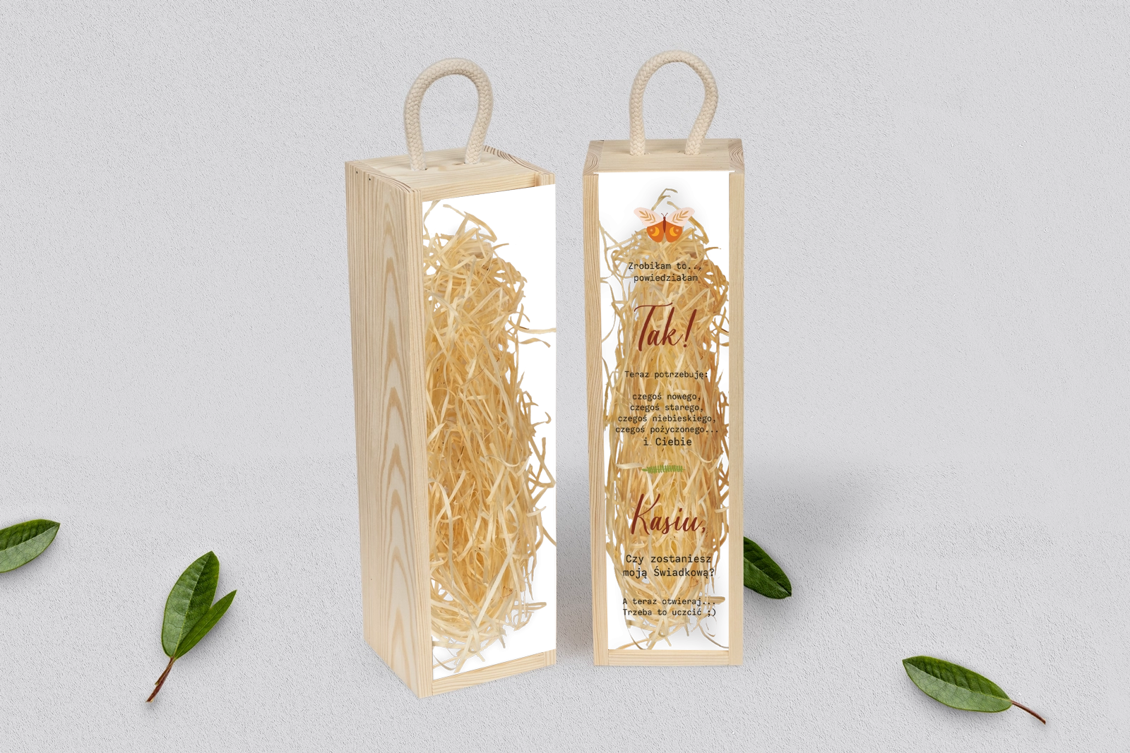 Prośba o Świadkowanie - SNW Akryl naturalna Butterflies - Motyw 1