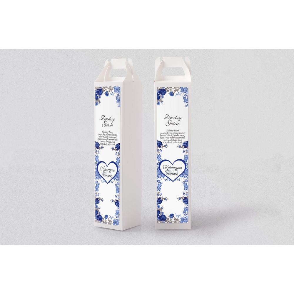 Pudełko na alkohol Serca Kwiat Motyw 2