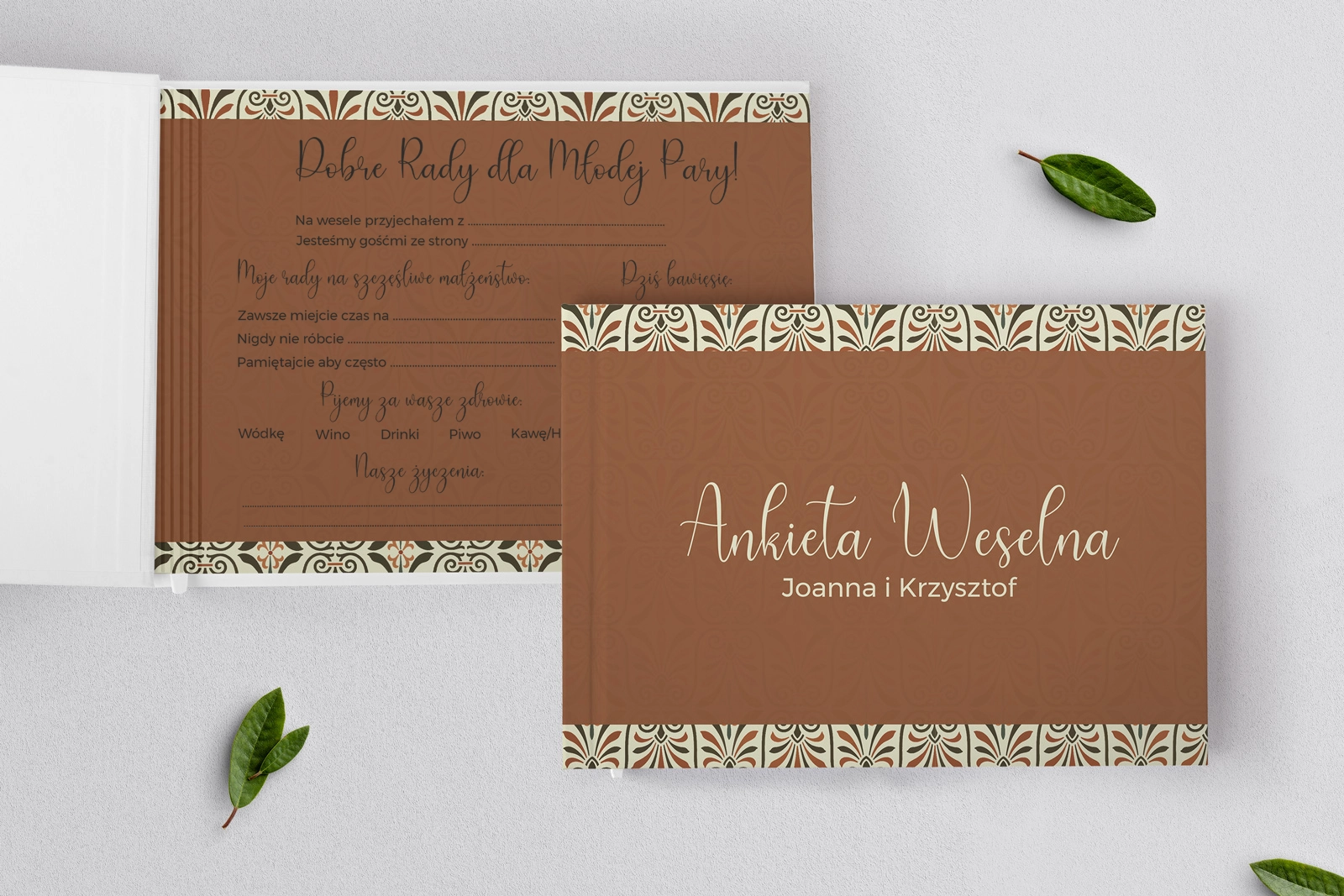 Ankieta Weselna - Vintage Motyw 3