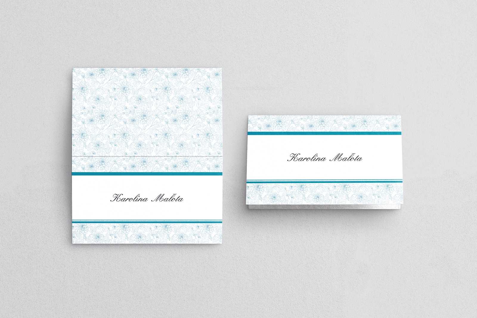 Winietki ślubne składane Ornaments - Motyw 8