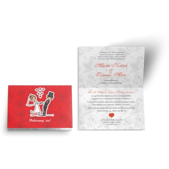 Zaproszenie ślubne Zakochani - Motyw 8