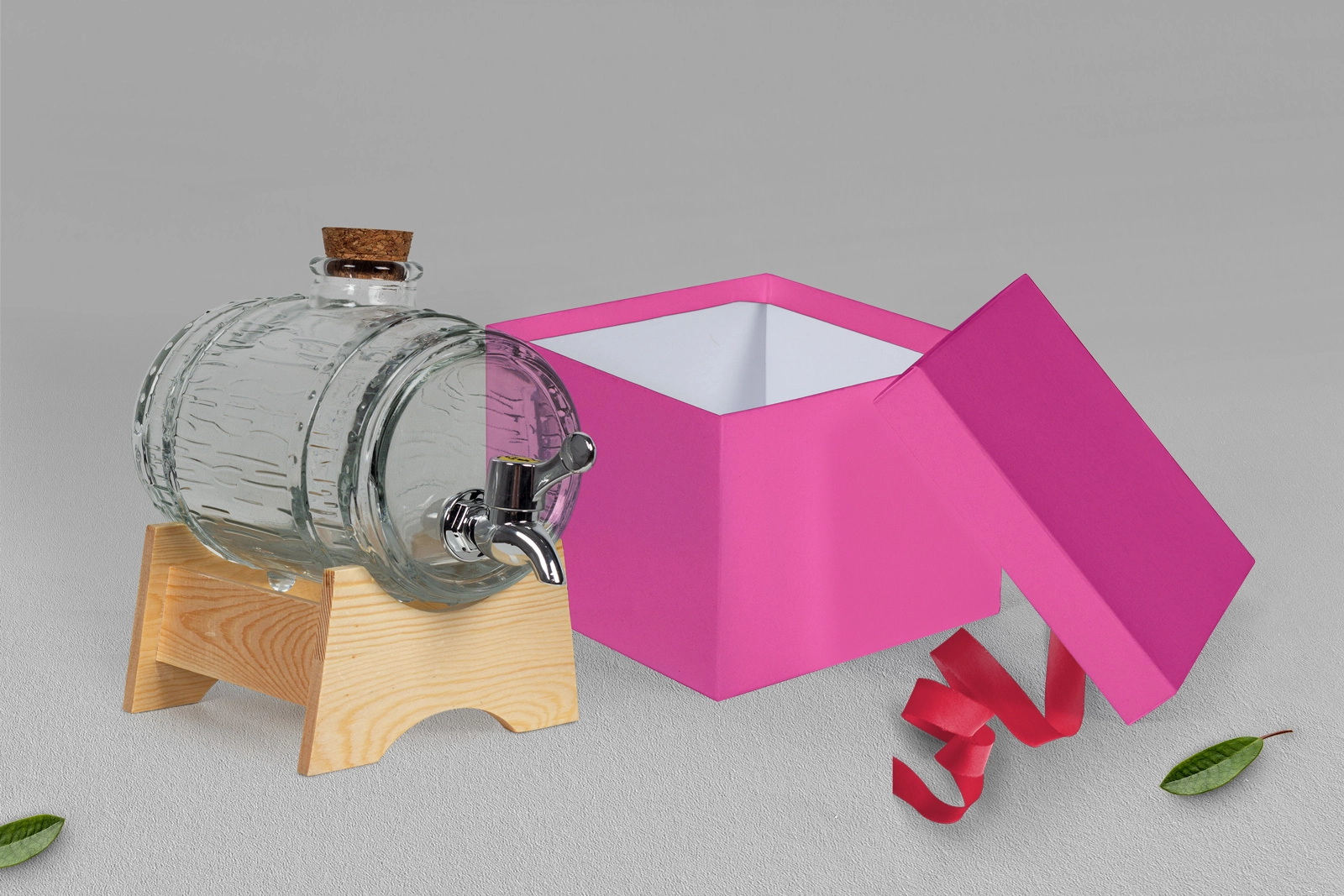 Antałek - opakowanie różowe Marmur & Złoto - Motyw 5