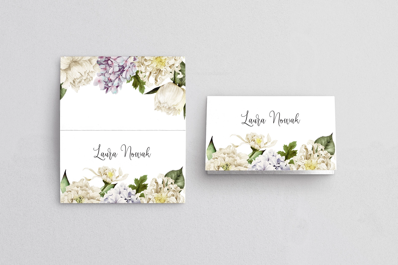 Winietki ślubne składane Ofelia - Motyw 2