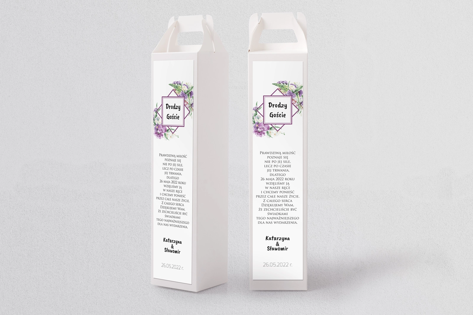 Pudełko na alkohol Bukiety Motyw 1