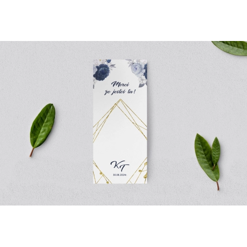 Podziękowanie Merci - Karteczka Modena - Motyw 2