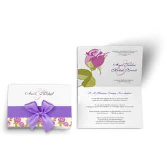 Zaproszenie ślubne Laura - Motyw 5