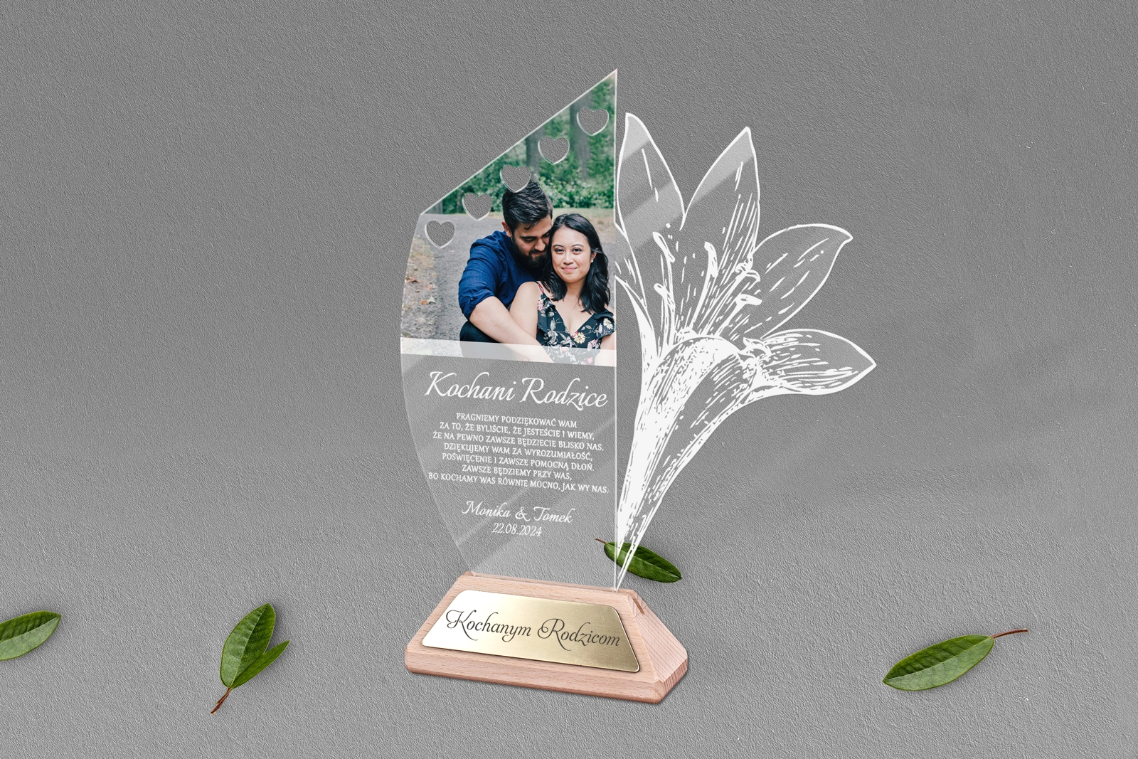 Statuetka Akrylowa ze zdjęciem - Wzór 1