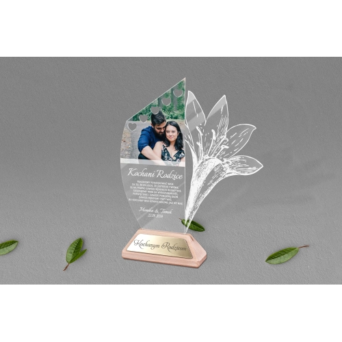 Statuetka Akrylowa ze zdjęciem - Wzór 1