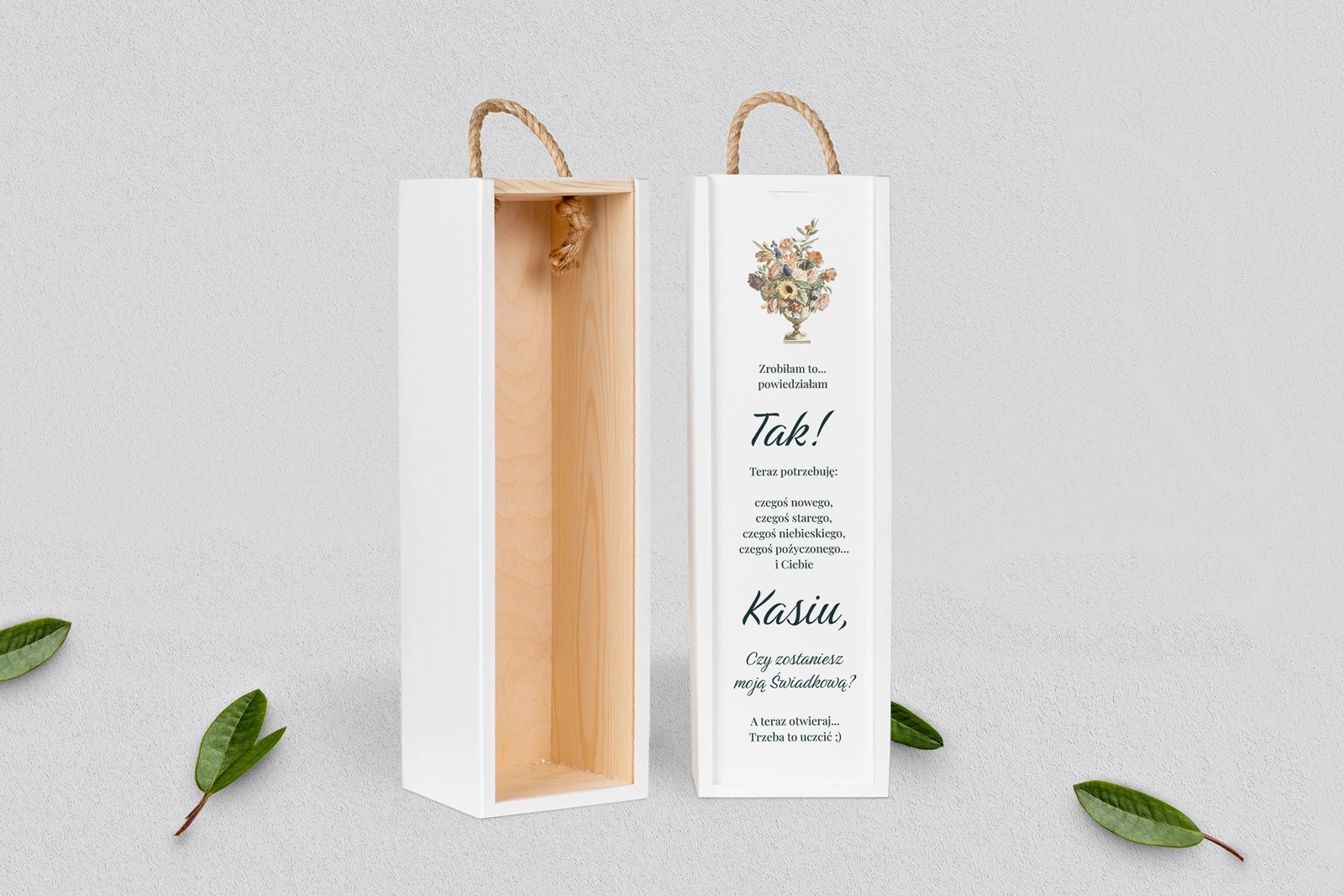 Prośba o Świadkowanie - SNW biała Rustic Summer Motyw 2