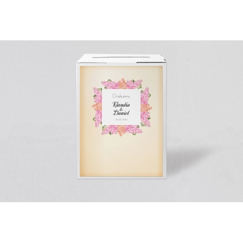 Pudełko na koperty i pieniądze Love Motyw 17