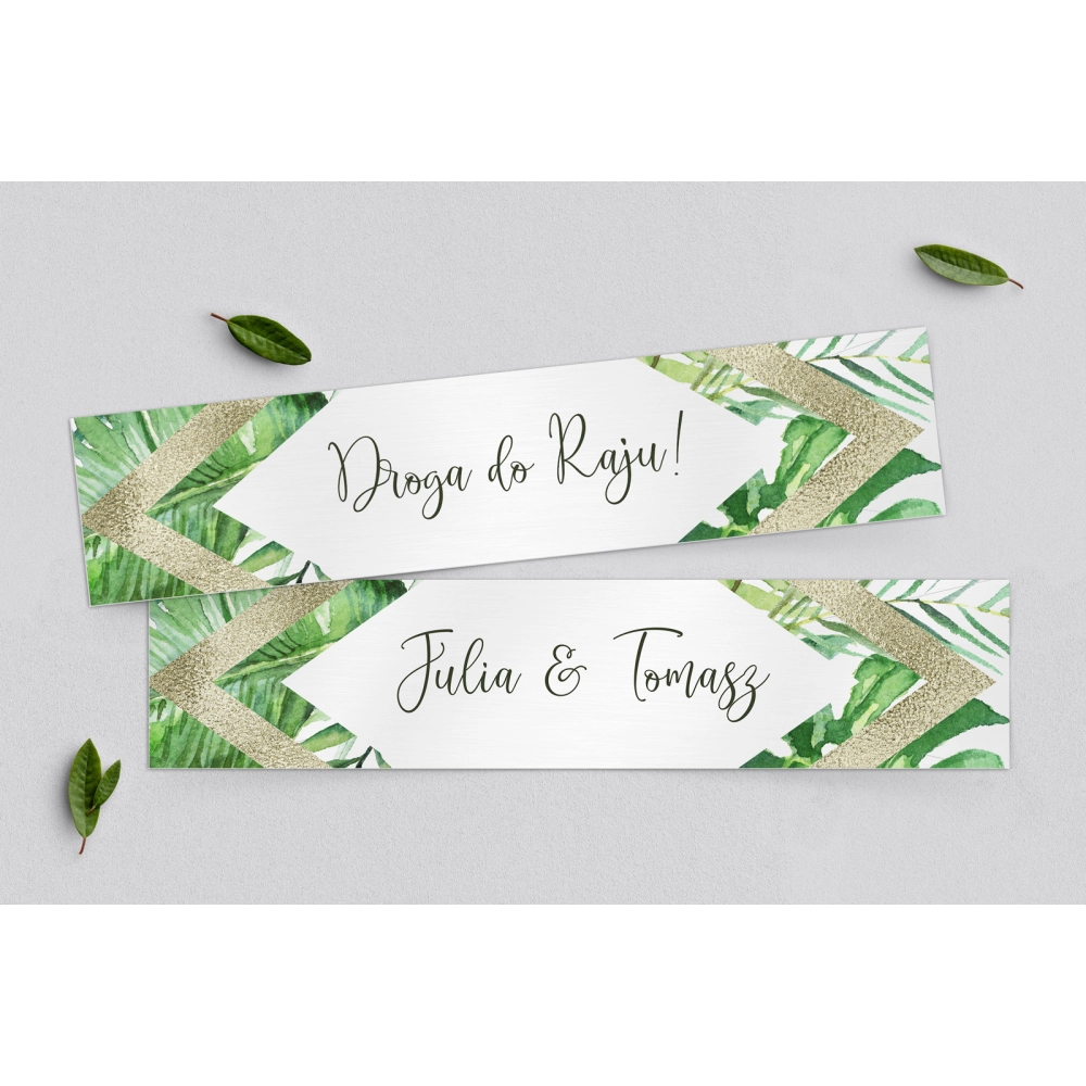 Tablice Rejestracyjne 2 szt. - Tropical Motyw 3