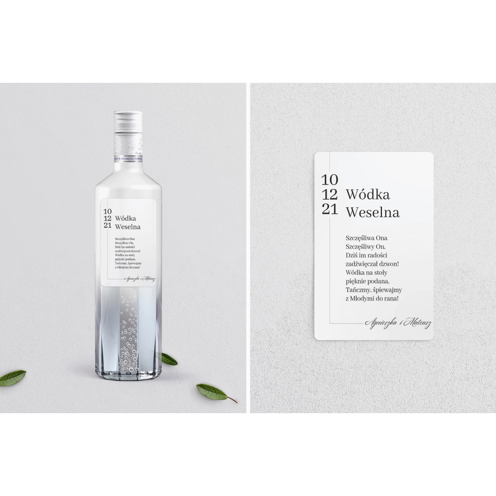 Naklejki na alkohol - Minimalistyczne Motyw 4