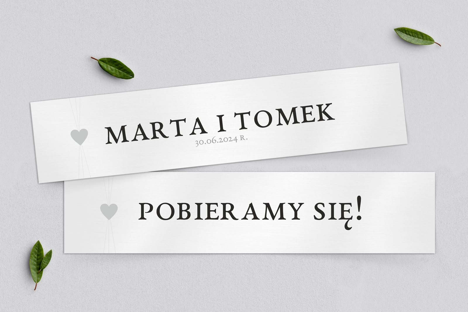 Tablice Rejestracyjne 2 szt. - Elegance Motyw 2