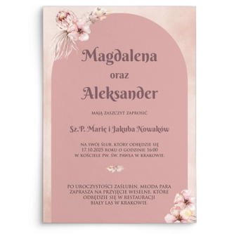Zaproszenia ślubne Loretta - Motyw 2