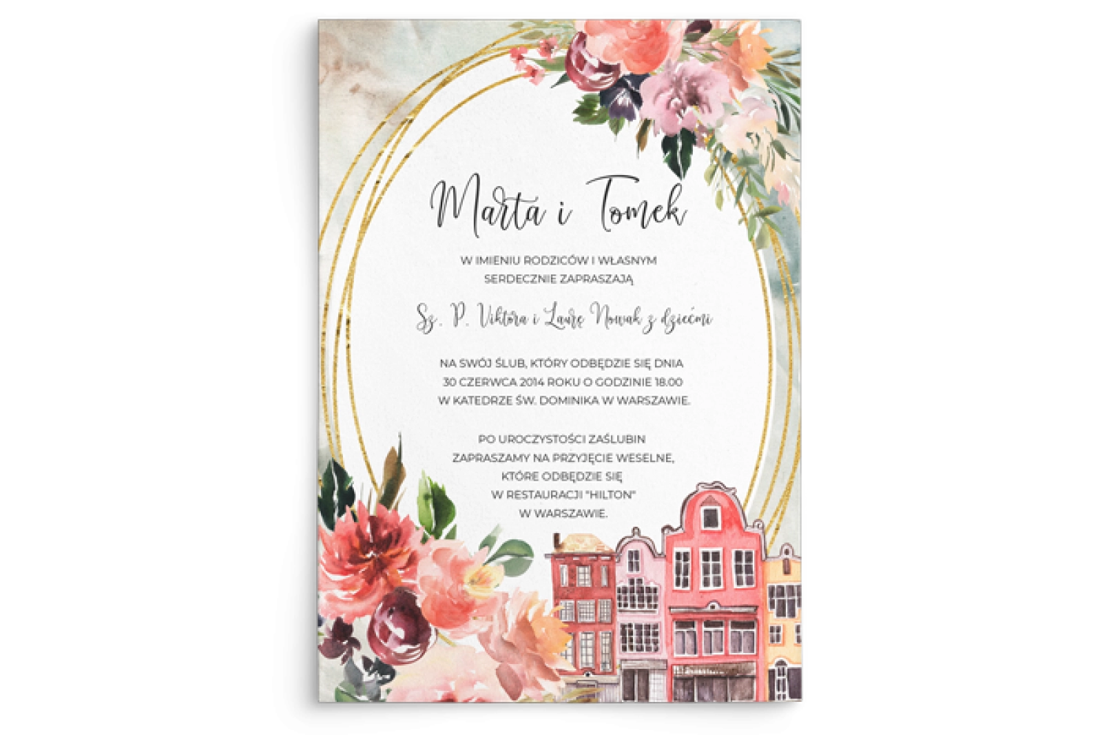 Zaproszenia ślubne Spring Love - Motyw 5