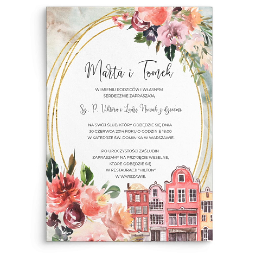 Zaproszenia ślubne Spring Love - Motyw 5