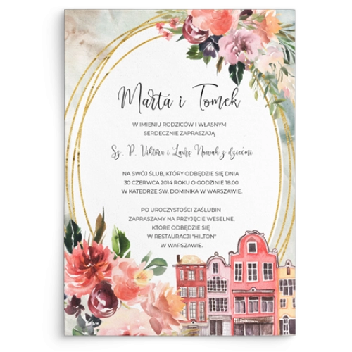 Zaproszenia ślubne Spring Love - Motyw 5