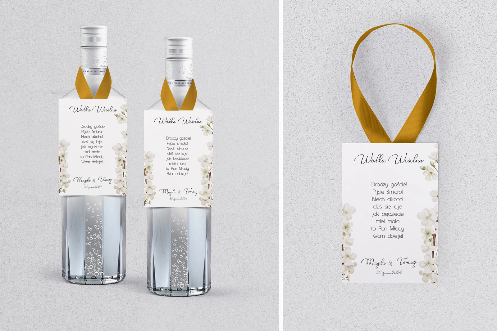 Zawieszka na alkohol Biały Czas -Motyw 1