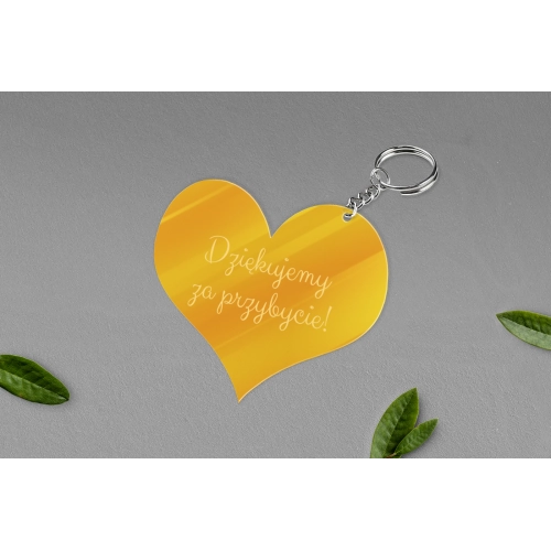 Breloki z Grawerem - Serce