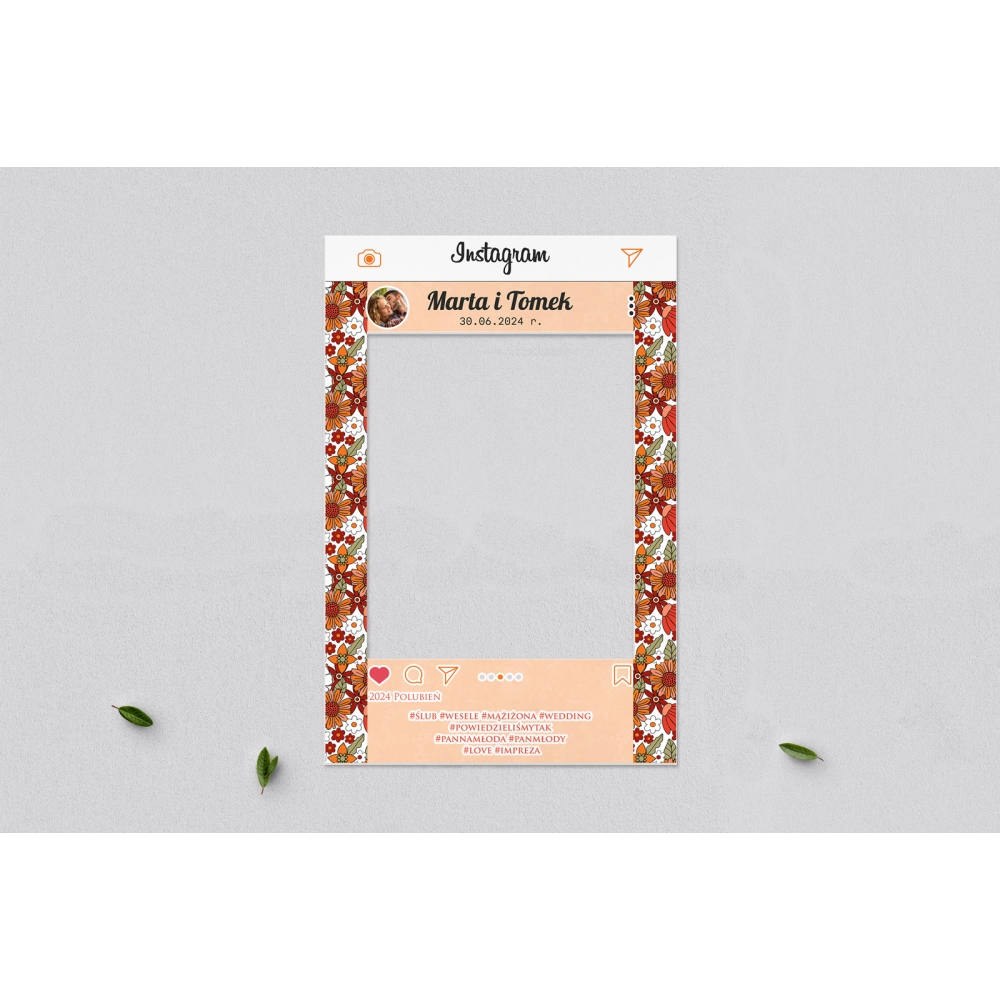 Ramka do zdjęć - Instagram Retro Style Motyw 3