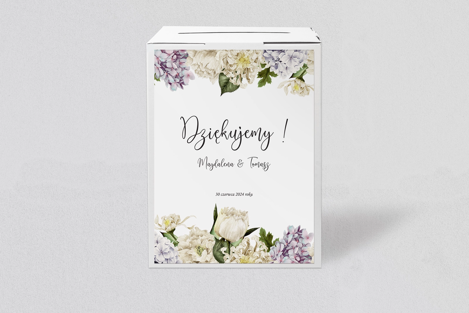 Pudełko na koperty i pieniądze Ofelia Motyw 2