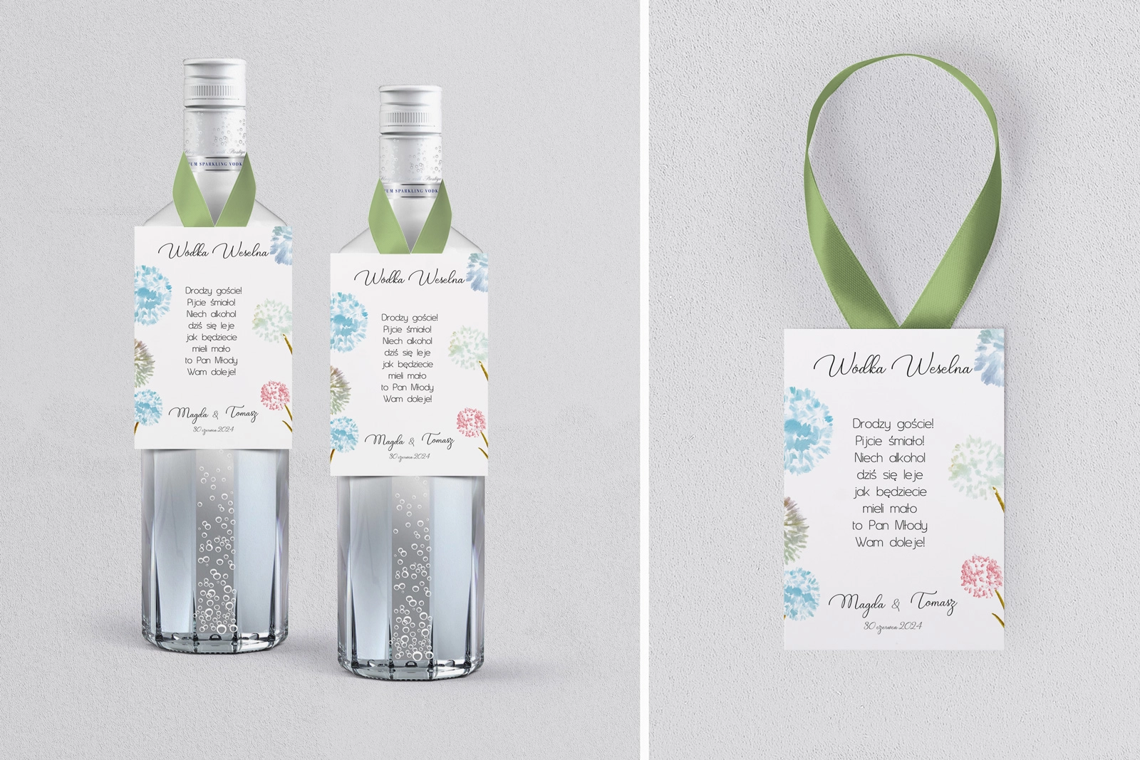 Zawieszka na alkohol Biały Czas -Motyw 4