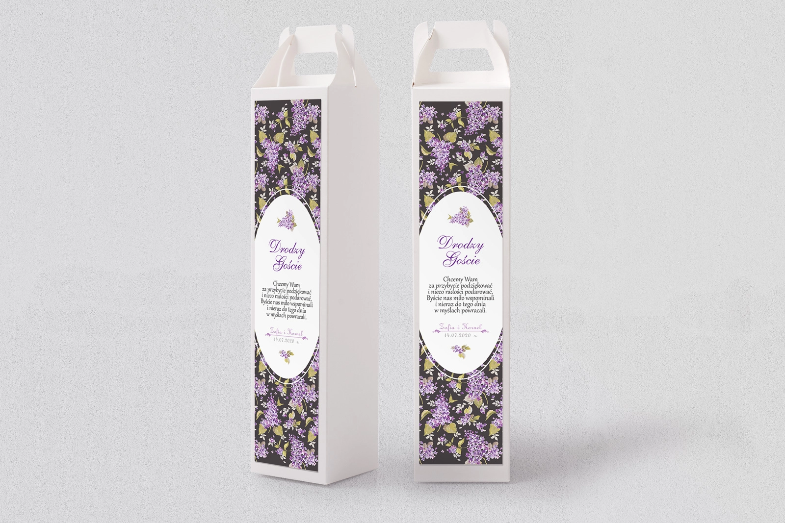 Pudełko na alkohol Pobieramy się Motyw 4