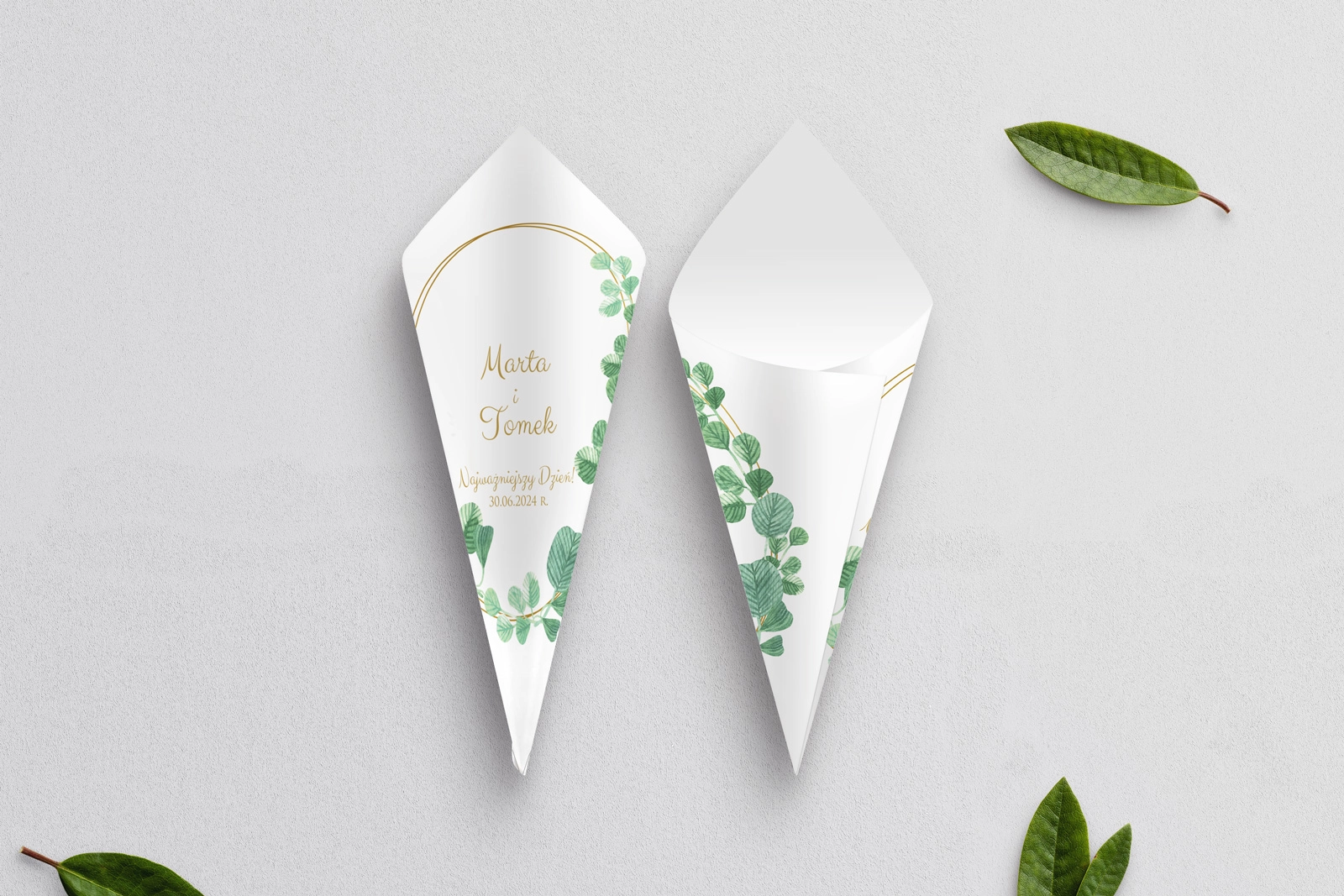 Rożek Weselny - Liście Motyw 6