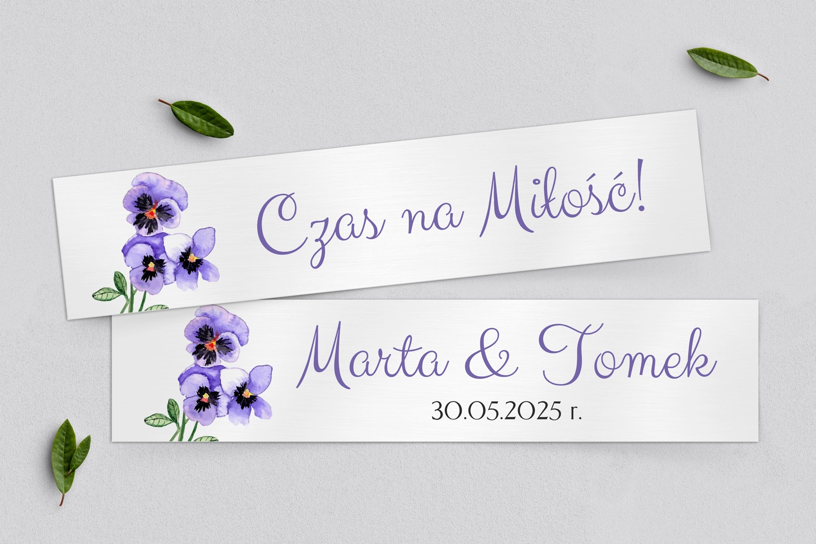 Tablice Rejestracyjne 2 szt. - Sweet Love Motyw 3