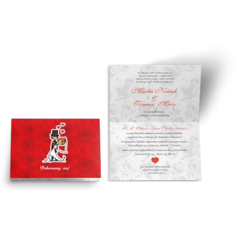 Zaproszenie ślubne Zakochani - Motyw 1