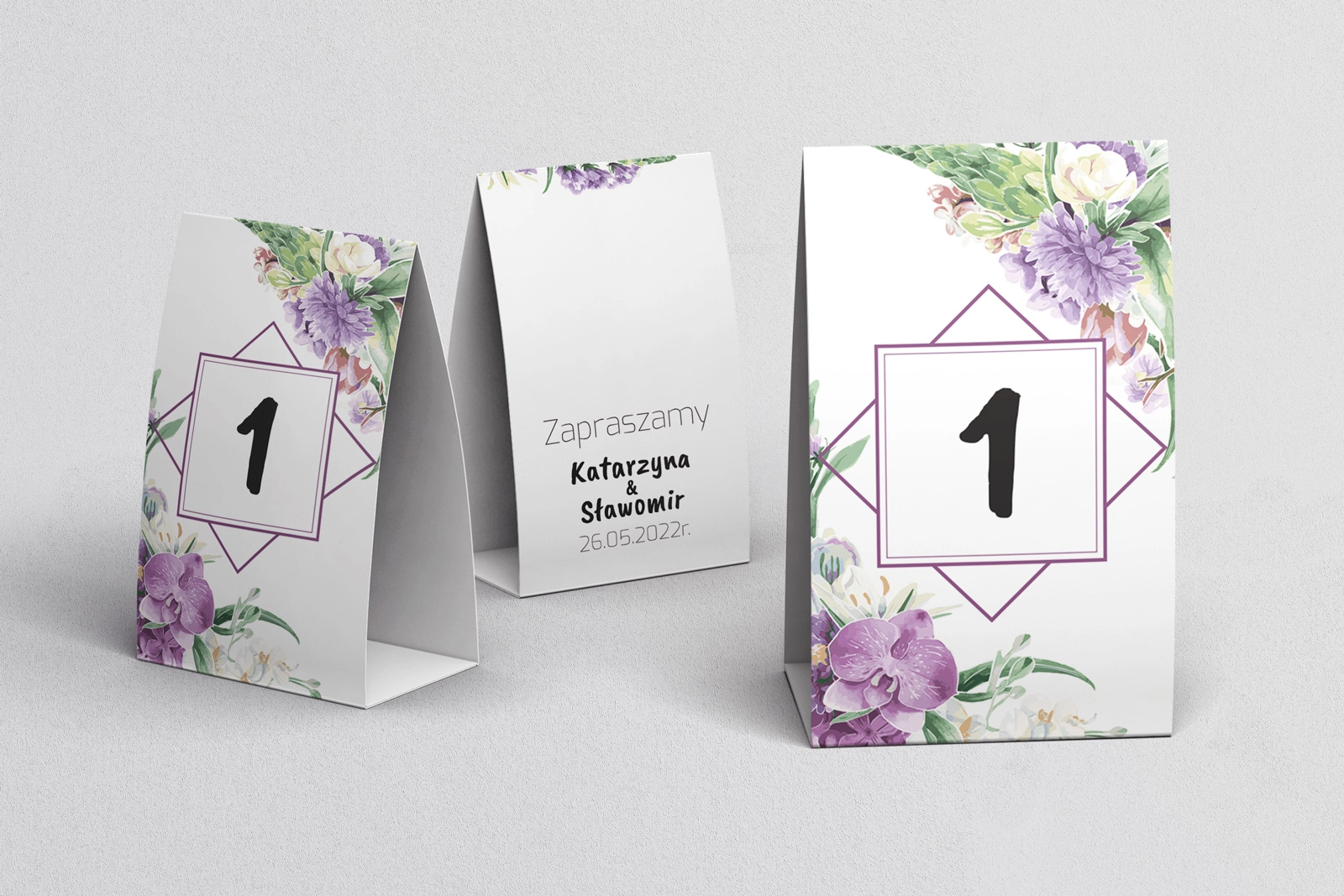 Numerki na stół Bukiety Motyw 1